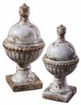 19231 Uttermost Sini Ceramic Finials, Set/2 CATUTT,19231,792977192313
